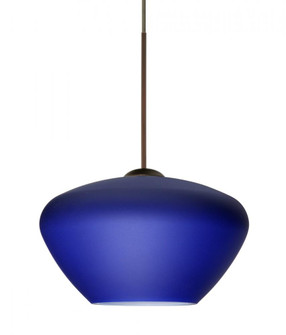 Besa Pendant Peri Bronze Blue Matte 1x5W LED (127|RXP-541087-LED-BR)