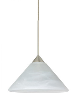 Besa Pendant Kona Satin Nickel Marble 1x5W LED (127|RXP-117652-LED-SN)