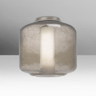 Besa Niles 10 Ceiling, Smoke Bubble/Opal, Satin Nickel Finish, 1x5W LED (127|NILES10SOC-LED-SN)