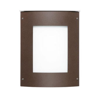 Besa Outdoor Moto 13 Square Bronze White Acrylic 2x5W LED (127|MOTO13SQ-WA-LED-BR)
