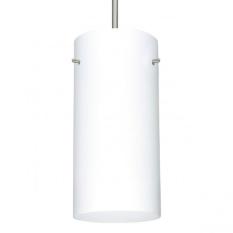 Besa Cord Pendant For Multiport Canopy Stilo 12 Satin Nickel Opal Matte 1x150W A21 (127|J-412007-SN)