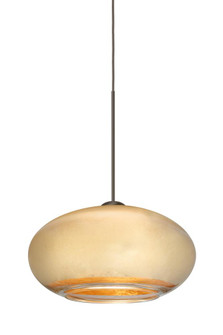 Besa Pendant Brio 7 Bronze Gold Foil 1x5W LED (127|XP-2492GF-LED-BR)