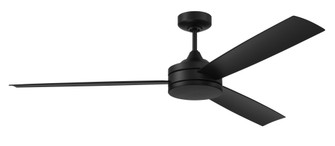 Inspo 62'' 3-Blade Indoor/Outdoor (Wet) Ceiling Fan in Flat Black w/ Flat Black Blades (20|INS62FB3)