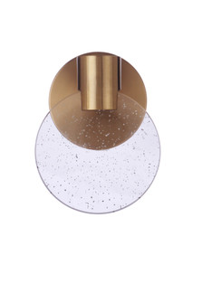 Glisten 1 Light LED Wall Sconce in Satin Brass (20|15106SB-LED)