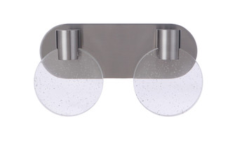 Glisten 2 Light LED Vanity in Brushed Polished Nickel (20|15114BNK-LED)