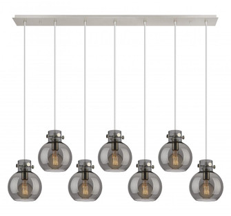 Newton Sphere - 7 Light - 52 inch - Polished Nickel - Cord hung - Linear Pendant (3442|127-410-1PS-PN-G410-8SM)