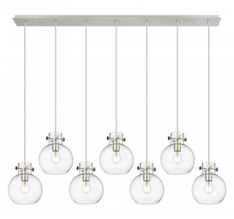 Newton Sphere - 7 Light - 52 inch - Polished Nickel - Cord hung - Linear Pendant (3442|127-410-1PS-PN-G410-8CL)