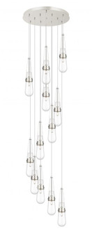 Milan - 12 Light - 24 inch - Polished Nickel - Multi Pendant (3442|126-452-1P-PN-G452-4CL)