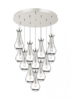 Owego - 12 Light - 24 inch - Polished Nickel - Multi Pendant (3442|126-451-1P-PN-G451-5CL)