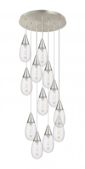 Malone - 12 Light - 25 inch - Brushed Satin Nickel - Multi Pendant (3442|126-450-1P-SN-G450-6SCL)