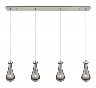 Owego - 4 Light - 49 inch - Brushed Satin Nickel - Linear Pendant (3442|124-451-1P-SN-G451-5SM)