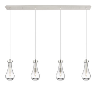 Owego - 4 Light - 49 inch - Polished Nickel - Linear Pendant (3442|124-451-1P-PN-G451-5CL)