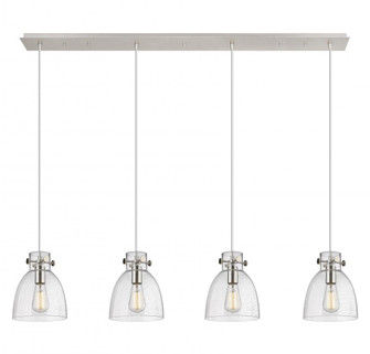 Newton Bell - 4 Light - 52 inch - Polished Nickel - Linear Pendant (3442|124-410-1PS-PN-G412-8SDY)