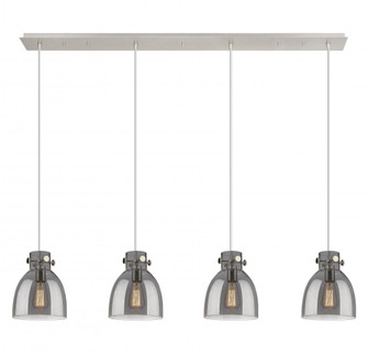 Newton Bell - 4 Light - 52 inch - Polished Nickel - Linear Pendant (3442|124-410-1PS-PN-G412-8SM)