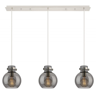 Newton Sphere - 3 Light - 40 inch - Polished Nickel - Cord hung - Linear Pendant (3442|123-410-1PS-PN-G410-8SM)