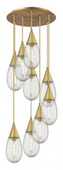 Malone - 9 Light - 20 inch - Brushed Brass - Multi Pendant (3442|119-450-1P-BB-G450-6SCL)