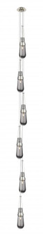 Milan - 6 Light - 6 inch - Brushed Satin Nickel - Multi Pendant (3442|106-452-1P-SN-G452-4SM)