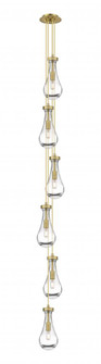 Owego - 6 Light - 7 inch - Brushed Brass - Multi Pendant (3442|106-451-1P-BB-G451-5CL)