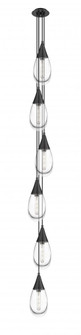 Malone - 6 Light - 8 inch - Matte Black - Multi Pendant (3442|106-450-1P-BK-G450-6CL)