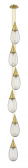 Malone - 6 Light - 8 inch - Brushed Brass - Multi Pendant (3442|106-450-1P-BB-G450-6SCL)