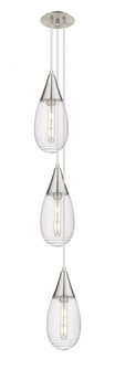 Malone - 3 Light - 8 inch - Brushed Satin Nickel - Multi Pendant (3442|103-450-1P-SN-G450-6SCL)