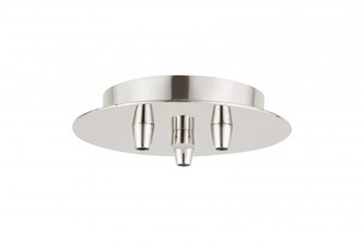 3 Light Round Multi Port Canopy (3442|103-PN)