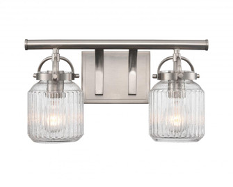 Latreille - 2 Light - 16 inch - Satin Nickel - Bath Vanity Light (3442|416-2W-SN-G416-6SDY)