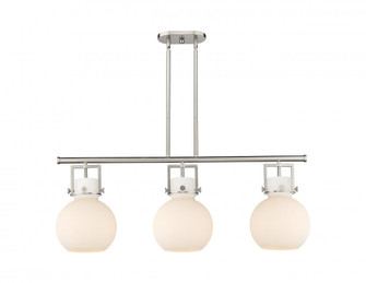 Newton Sphere - 3 Light - 42 inch - Satin Nickel - Island Light (3442|411-3I-SN-G410-10WH)