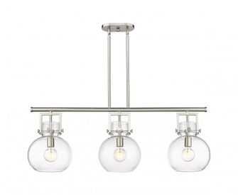 Newton Sphere - 3 Light - 42 inch - Satin Nickel - Island Light (3442|411-3I-SN-G410-10CL)