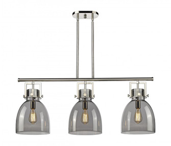 Newton Bell - 3 Light - 42 inch - Polished Nickel - Island Light (3442|411-3I-PN-G412-10SM)