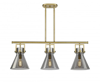 Newton Cone - 3 Light - 42 inch - Brushed Brass - Island Light (3442|411-3I-BB-G411-10SM)