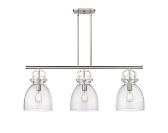 Newton Bell - 3 Light - 42 inch - Satin Nickel - Island Light (3442|410-3I-SN-G412-10SDY)