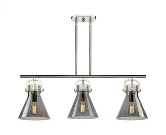 Newton Cone - 3 Light - 42 inch - Polished Nickel - Island Light (3442|410-3I-PN-G411-10SM)