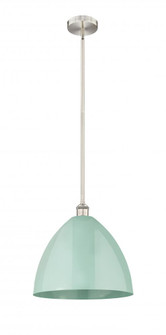Plymouth - 1 Light - 16 inch - Brushed Satin Nickel - Cord hung - Mini Pendant (3442|616-1S-SN-MBD-16-SF)