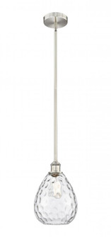 Waverly - 1 Light - 8 inch - Brushed Satin Nickel - Cord hung - Mini Pendant (3442|616-1S-SN-G372-LED)