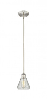 Conesus - 1 Light - 6 inch - Brushed Satin Nickel - Cord hung - Mini Pendant (3442|616-1S-SN-G275-LED)