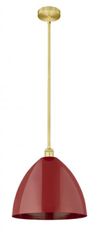 Plymouth - 1 Light - 16 inch - Satin Gold - Cord hung - Mini Pendant (3442|616-1S-SG-MBD-16-RD)