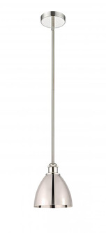 Bristol - 1 Light - 8 inch - Polished Nickel - Cord hung - Mini Pendant (3442|616-1S-PN-MBD-75-PN-LED)