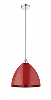 Plymouth - 1 Light - 16 inch - Polished Nickel - Cord hung - Mini Pendant (3442|616-1S-PN-MBD-16-RD)