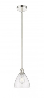 Bristol - 1 Light - 8 inch - Polished Nickel - Cord hung - Mini Pendant (3442|616-1S-PN-GBD-754-LED)