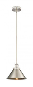 Briarcliff - 1 Light - 10 inch - Brushed Satin Nickel - Cord hung - Mini Pendant (3442|616-1SH-SN-M10-SN-LED)