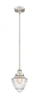 Bullet - 1 Light - 7 inch - Brushed Satin Nickel - Cord hung - Mini Pendant (3442|616-1SH-SN-G664-7)