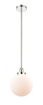 Beacon - 1 Light - 10 inch - Polished Nickel - Cord hung - Mini Pendant (3442|616-1SH-PN-G201-10)