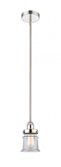 Canton - 1 Light - 5 inch - Polished Nickel - Cord hung - Mini Pendant (3442|616-1SH-PN-G182S)