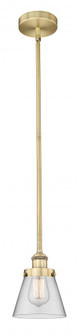 Cone - 1 Light - 6 inch - Brushed Brass - Cord hung - Mini Pendant (3442|616-1SH-BB-G62)
