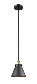 Appalachian - 1 Light - 8 inch - Black Antique Brass - Stem hung - Mini Pendant (3442|616-1SH-BAB-M13-BK)