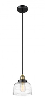 Bell - 1 Light - 8 inch - Black Antique Brass - Stem hung - Mini Pendant (3442|616-1SH-BAB-G713)