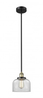 Bell - 1 Light - 8 inch - Black Antique Brass - Stem hung - Mini Pendant (3442|616-1SH-BAB-G72)