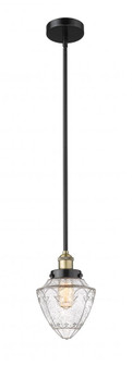 Bullet - 1 Light - 7 inch - Black Antique Brass - Stem hung - Mini Pendant (3442|616-1SH-BAB-G664-7)