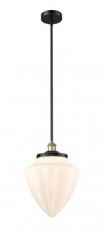 Bullet - 1 Light - 12 inch - Black Antique Brass - Stem hung - Mini Pendant (3442|616-1SH-BAB-G661-12)